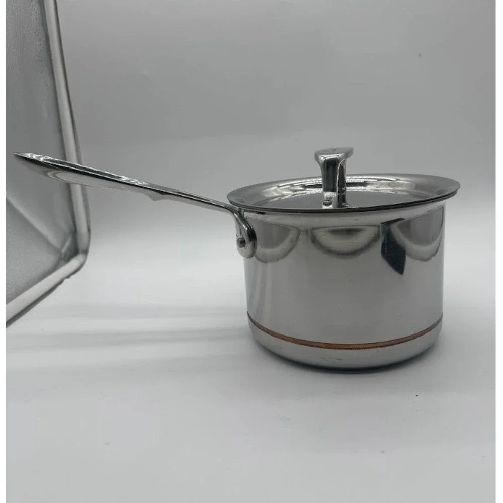 All-Clad Copper Core 2 Qt Saucier Saucepan with Lid 5-Ply Stainless Steel USA